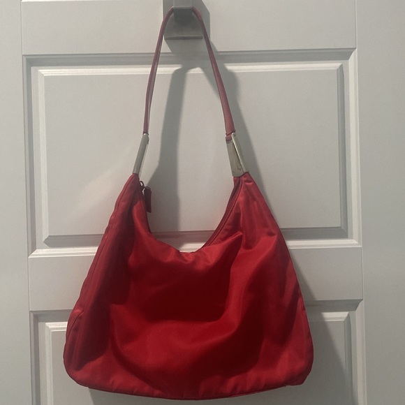 PRADA RED HOBO SHOULDER BAG - Picture 10 of 10